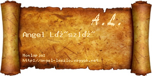 Angel László névjegykártya