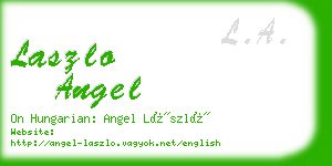 laszlo angel business card